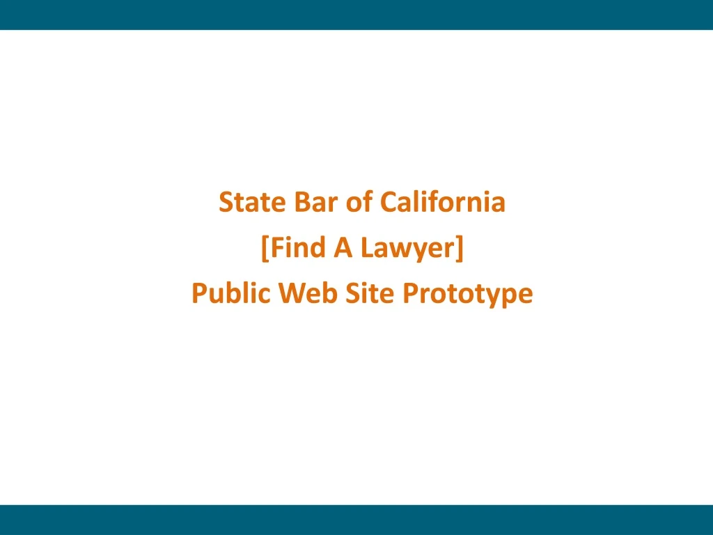 state bar of california find a lawyer public web site prototype