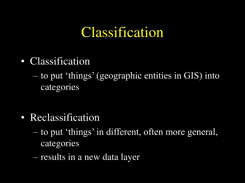classification
