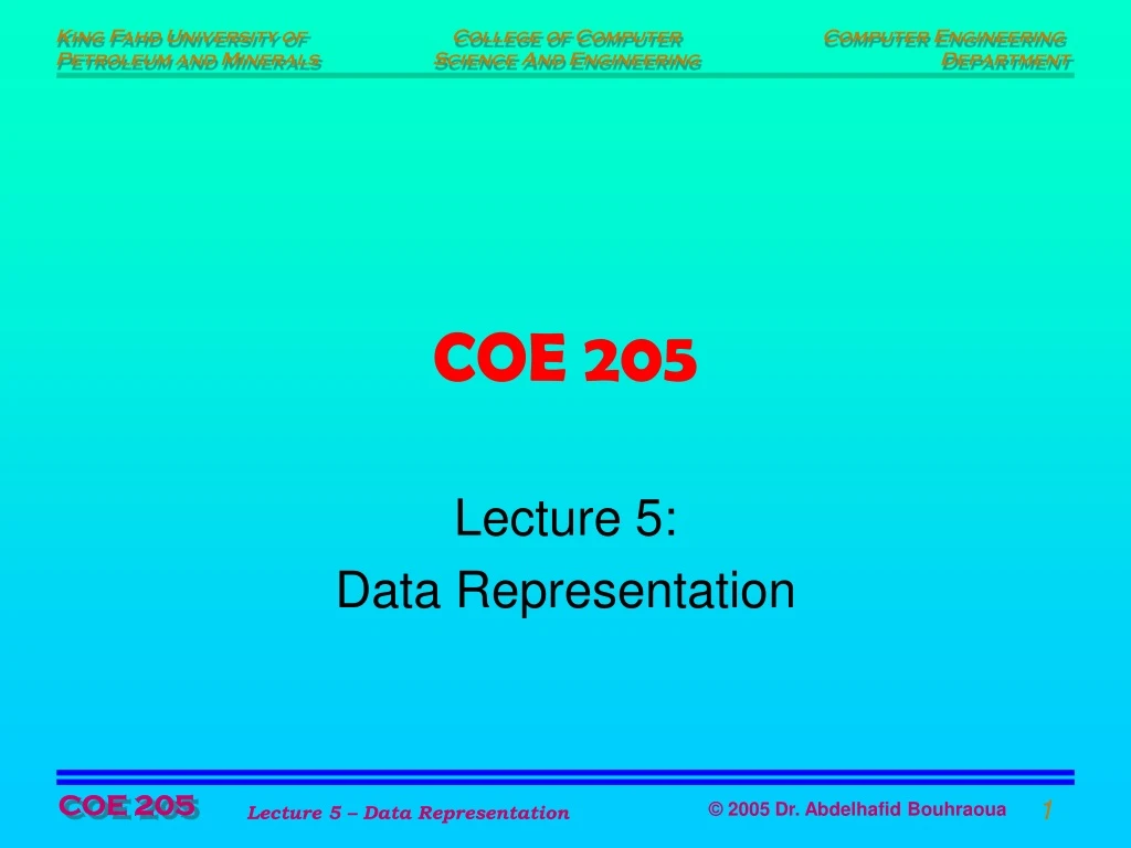 coe 205