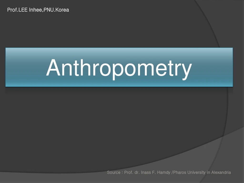 anthropometry