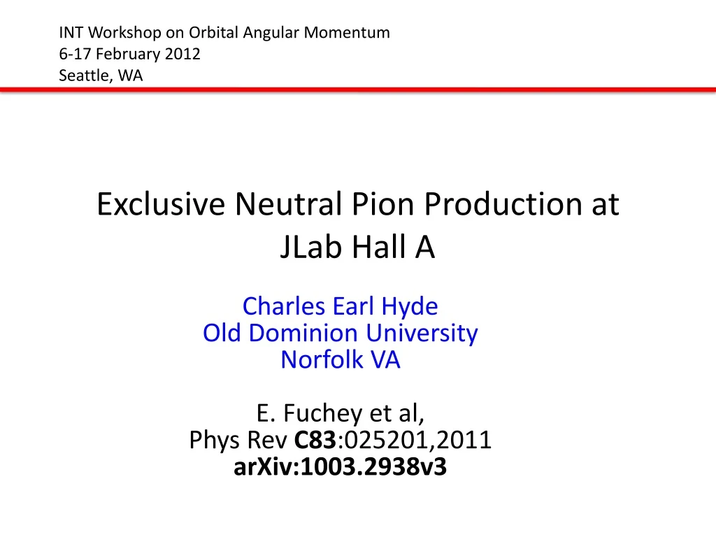 exclusive neutral pion production at jlab hall a