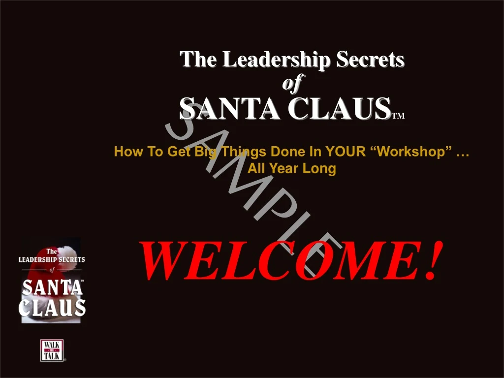 the leadership secrets of santa claus