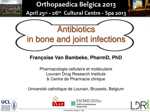 Antibiotics  in bone and joint infections