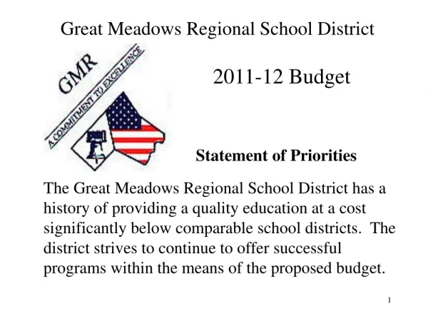 Great Meadows Regional School District