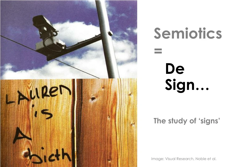 semiotics de sign the study of signs