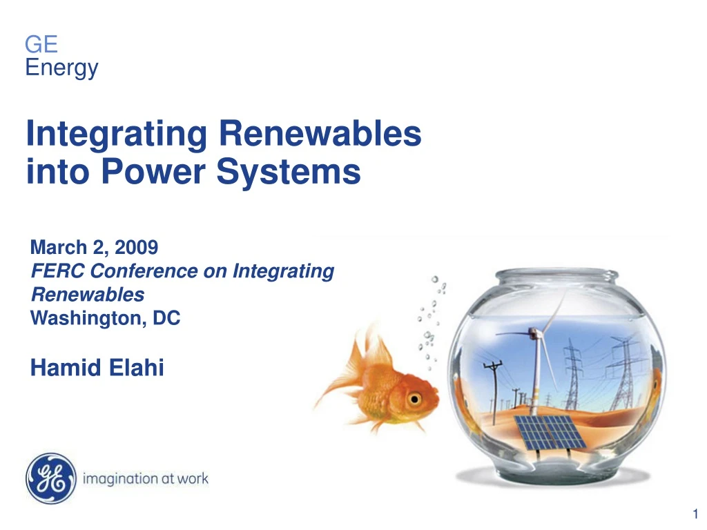 integrating renewables into power systems