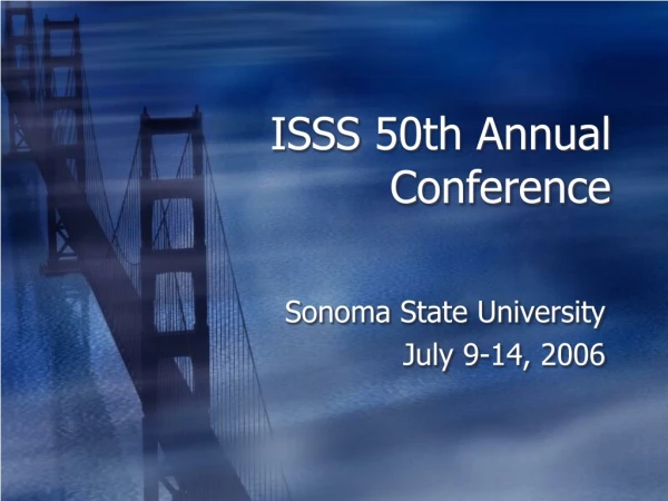 ISSS 50th Annual Conference