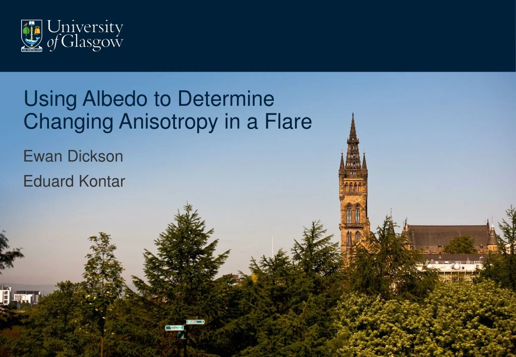 using albedo to determine changing anisotropy