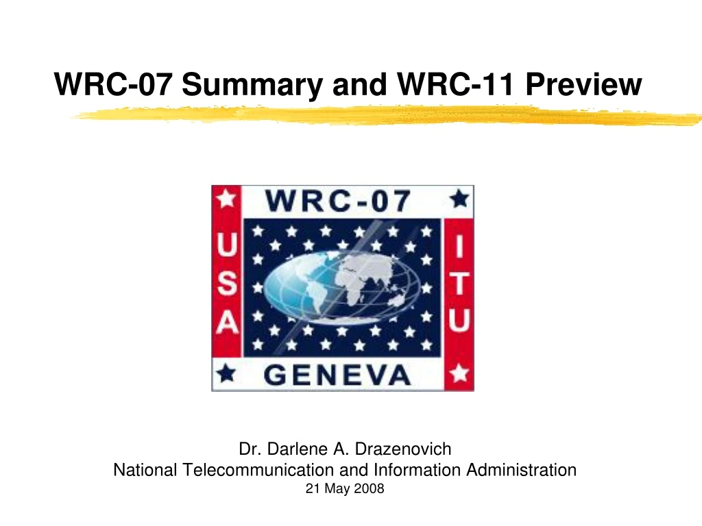 wrc 07 summary and wrc 11 preview