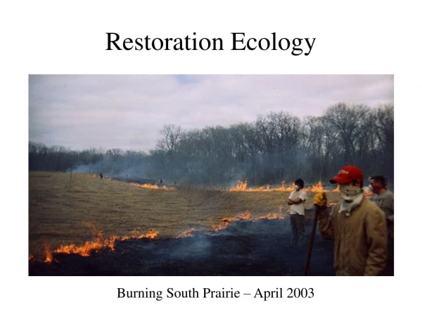 Restoration Ecology