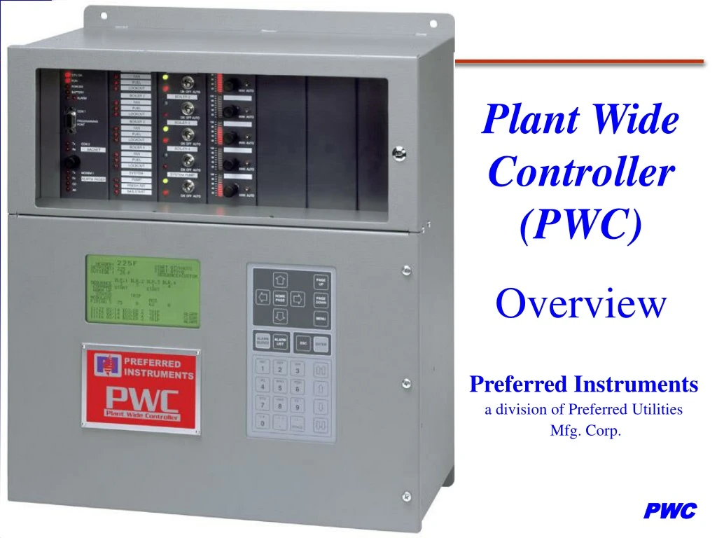 plant wide controller pwc overview