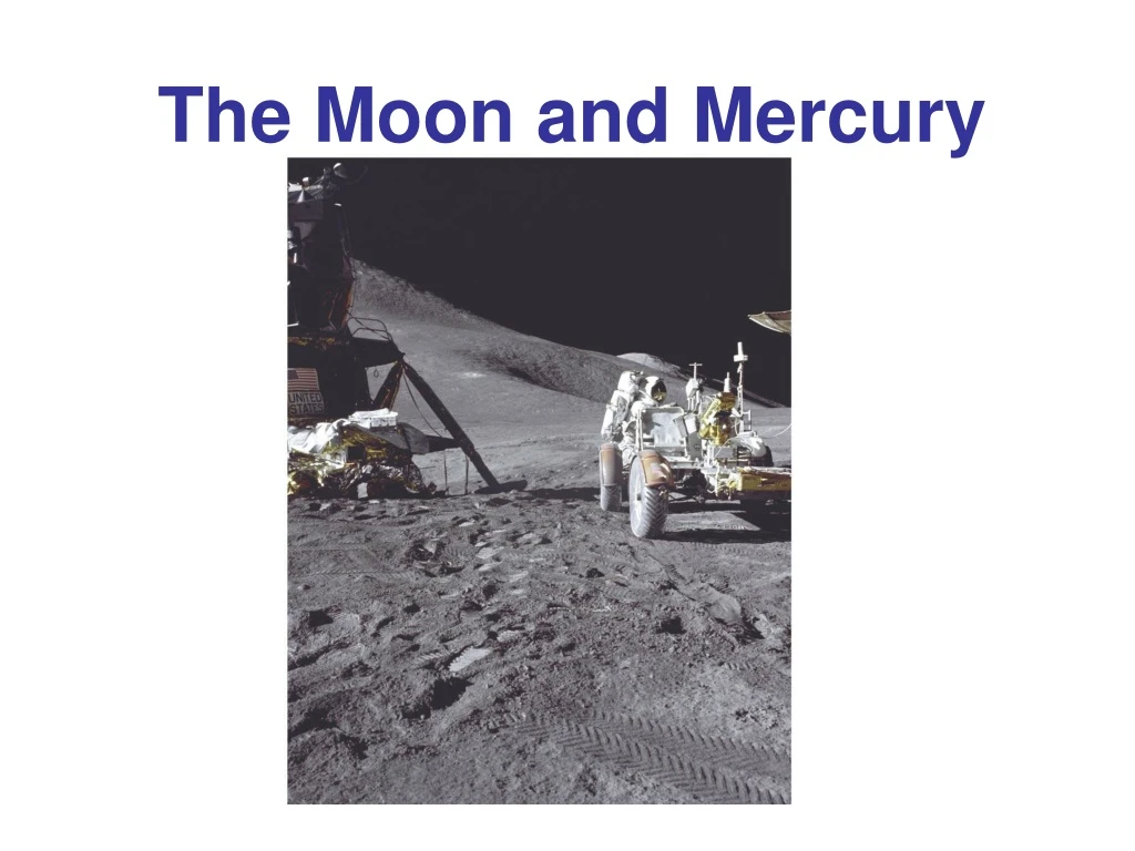 the moon and mercury