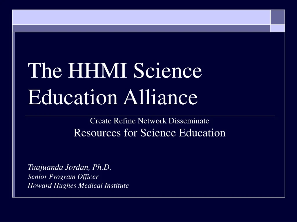 the hhmi science education alliance