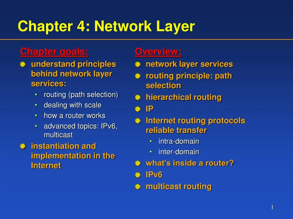 chapter 4 network layer