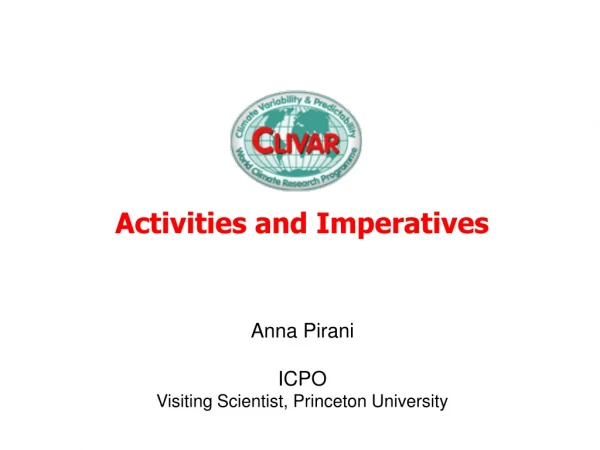 Activities and Imperatives