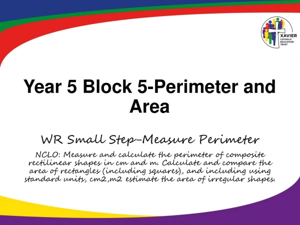 Year 5 Block 5-Perimeter and Area