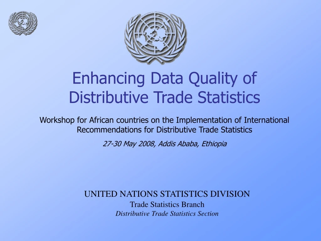 enhancing data quality of distributive trade