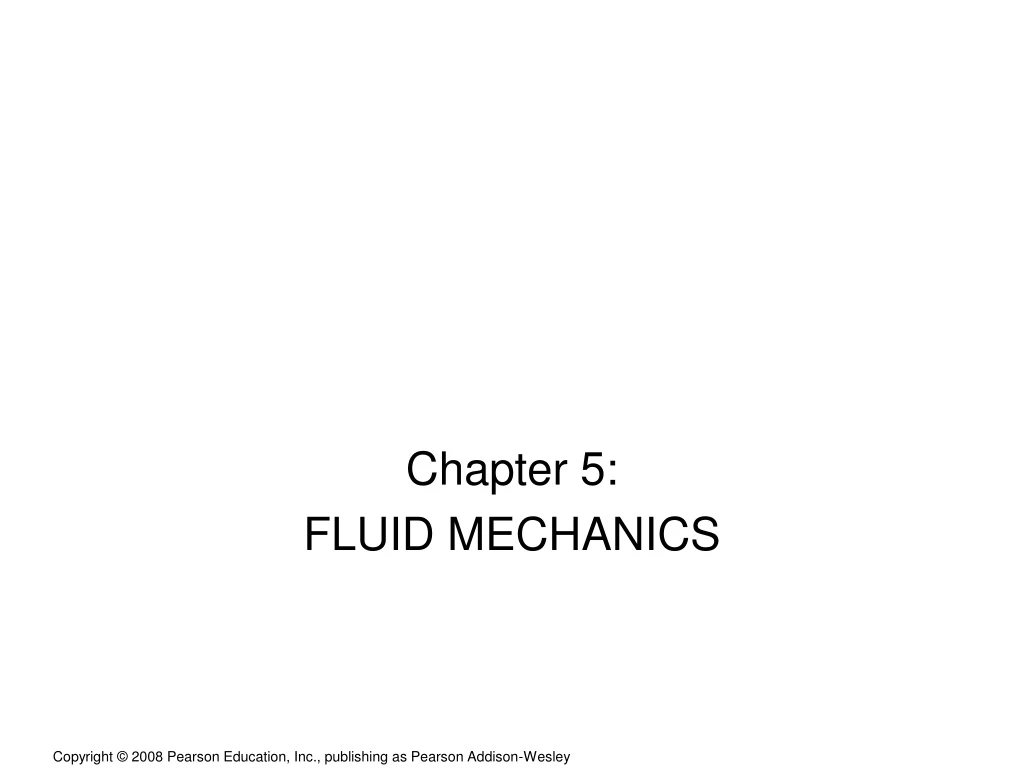 chapter 5 fluid mechanics