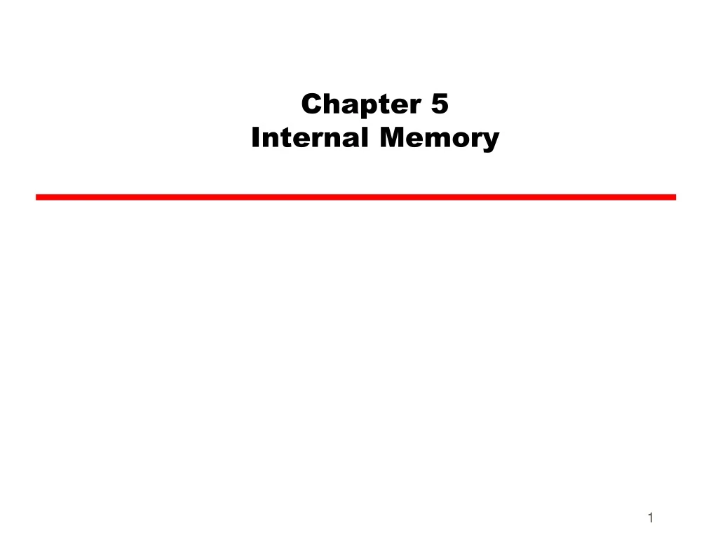 chapter 5 internal memory