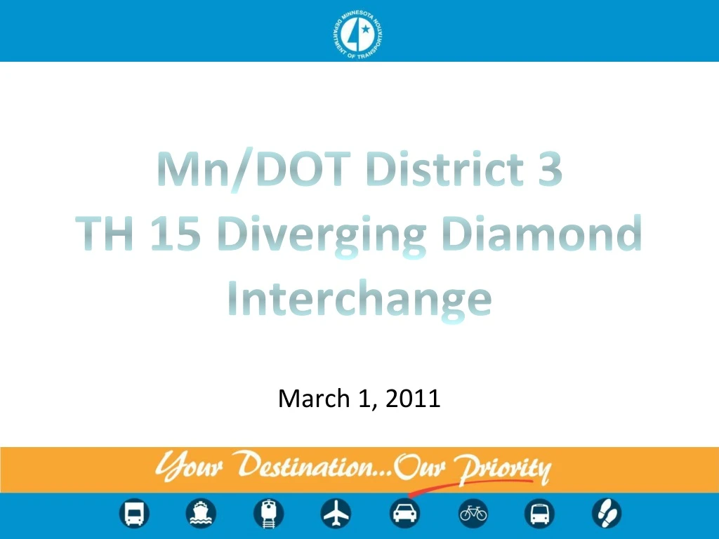 mn dot district 3 th 15 diverging diamond interchange