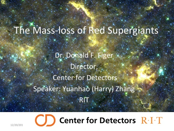 The Ṁass-loss of Red Supergiants