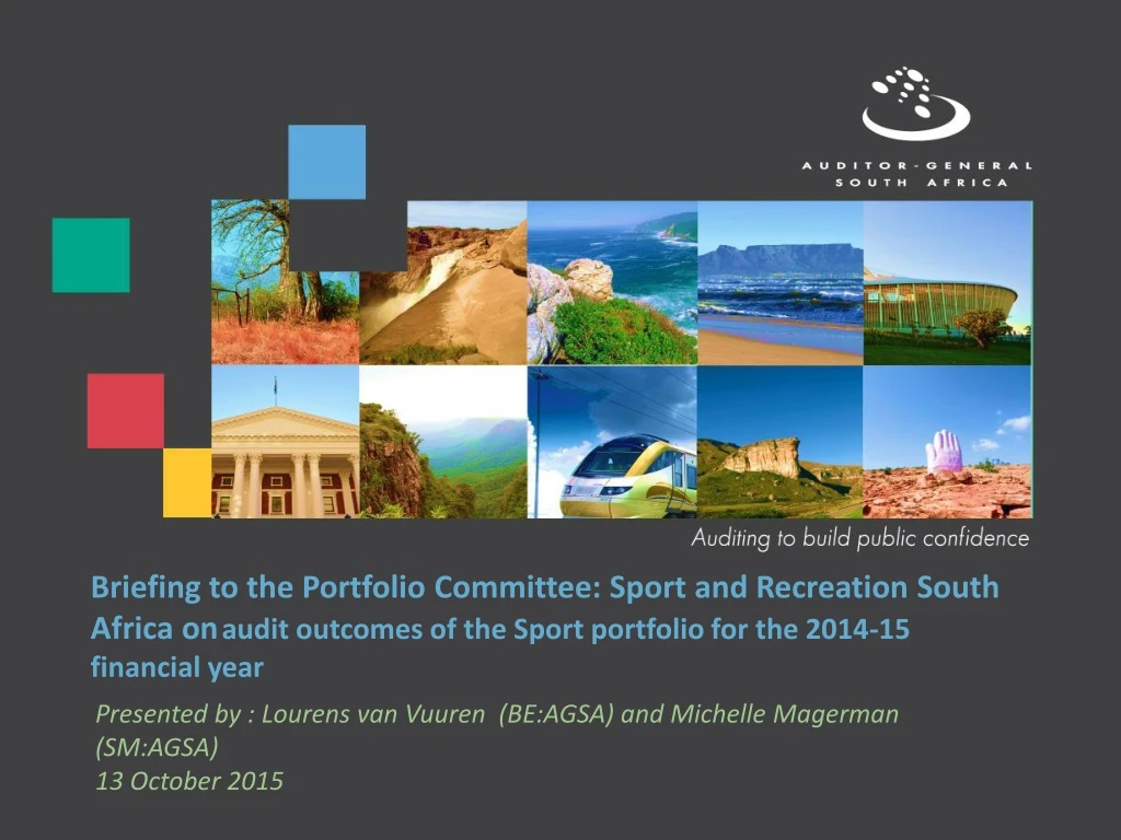 briefing to the portfolio committee sport