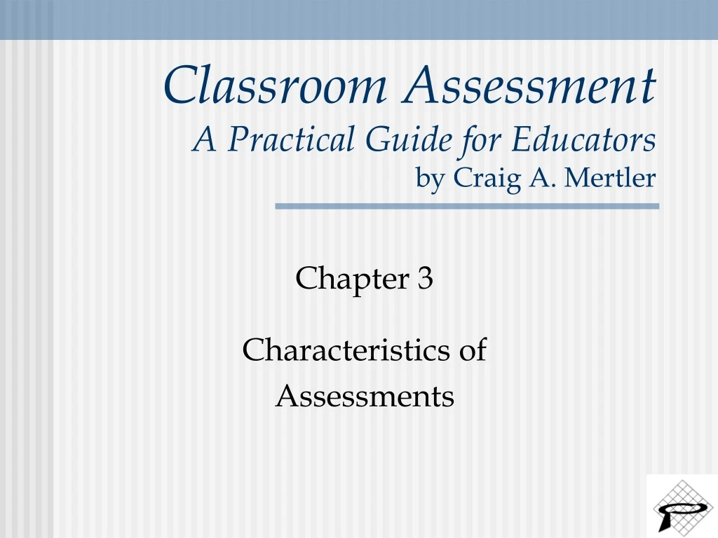 classroom assessment a practical guide