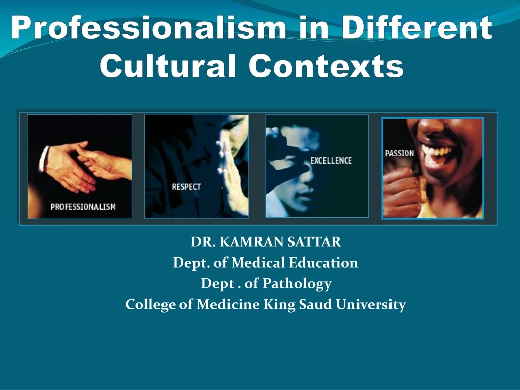 professionalism in different cultural contexts