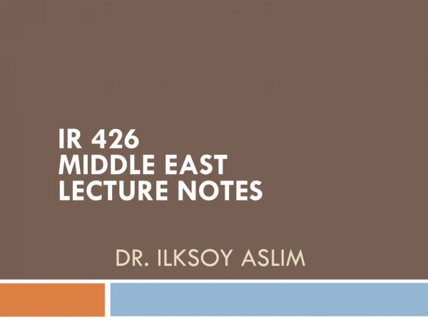 Dr.  ILKSOY ASLIM
