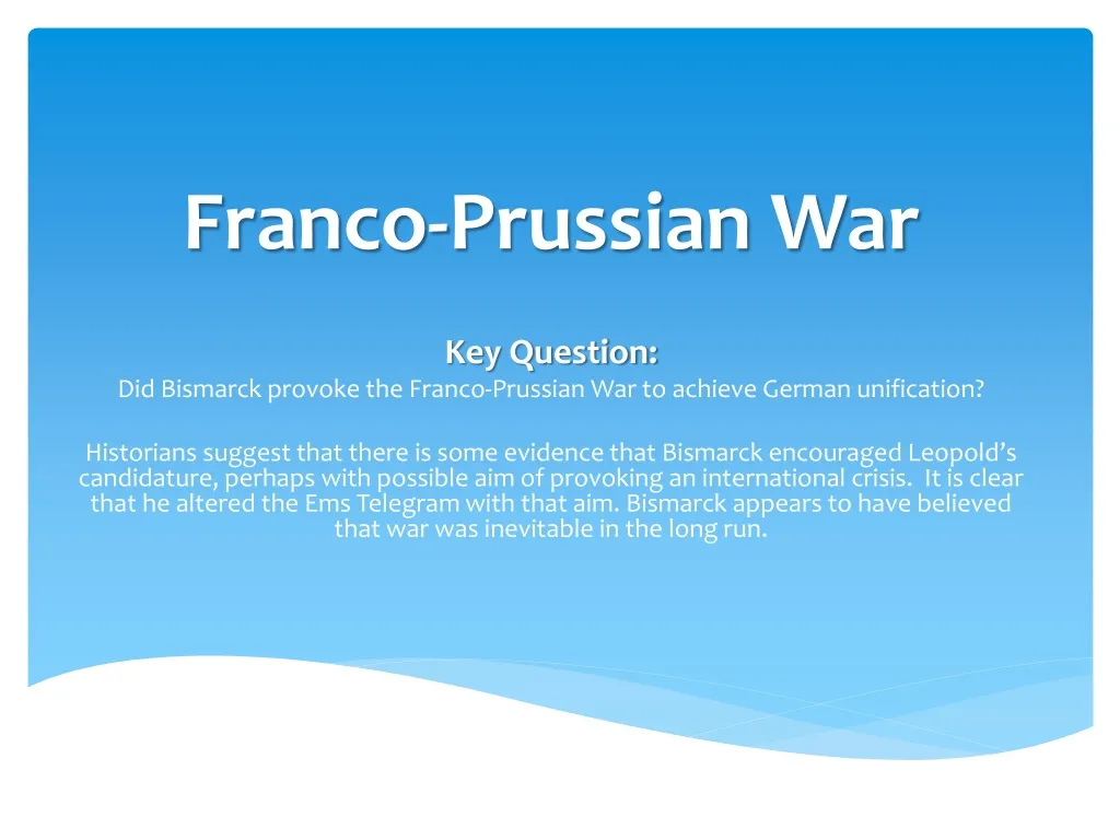 franco prussian war