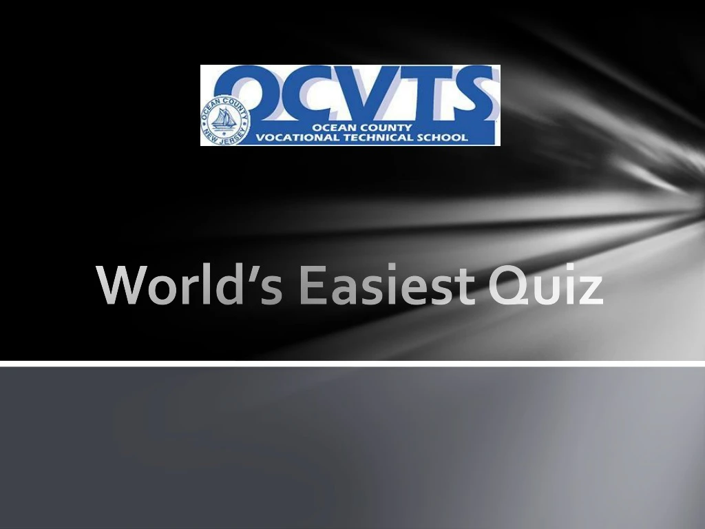 world s easiest quiz