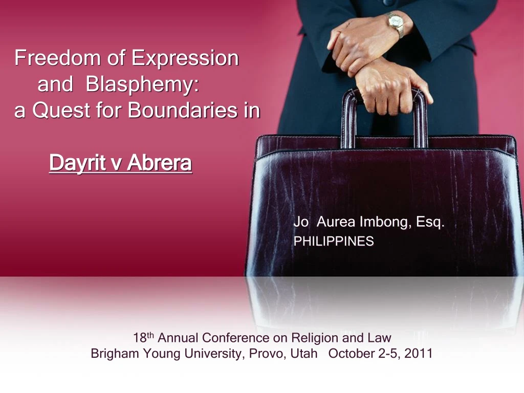 freedom of expression and blasphemy a quest for boundaries in dayrit v abrera