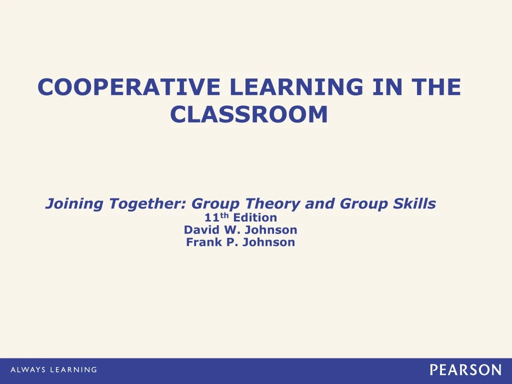 cooperative learning in the classroom