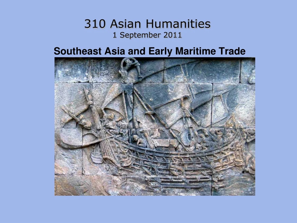 southeast asia and early maritime trade