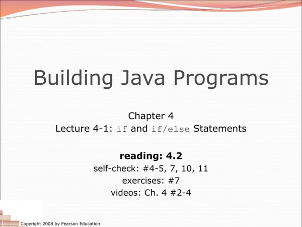 Building Java Programs