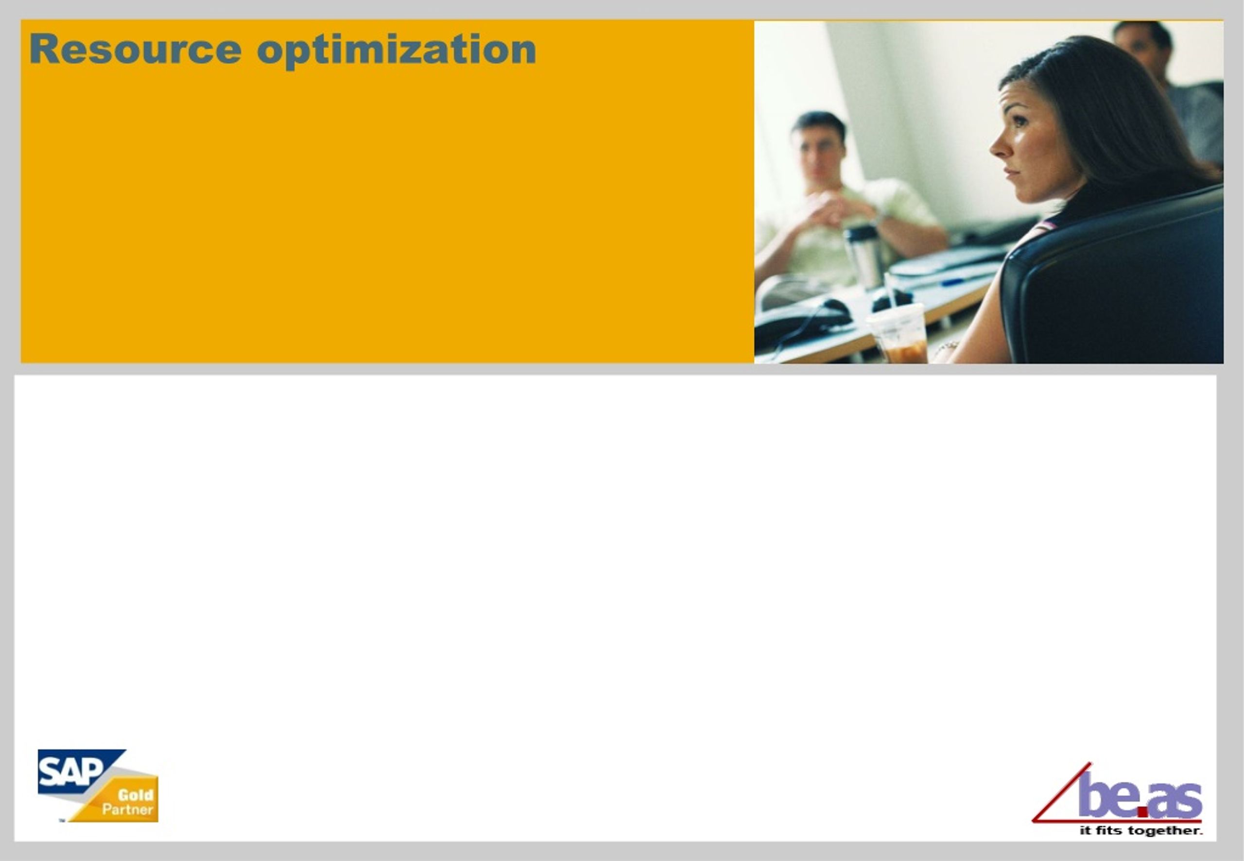 Resource Optimization and Training for Beas Group AG - slide 1