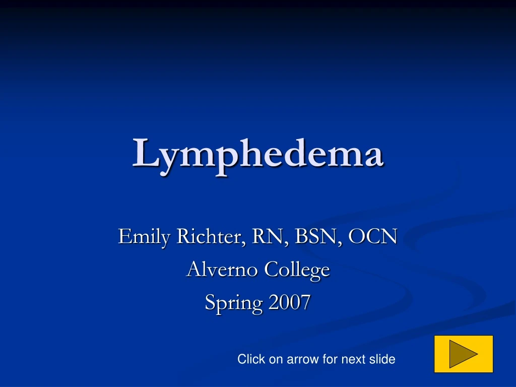 lymphedema