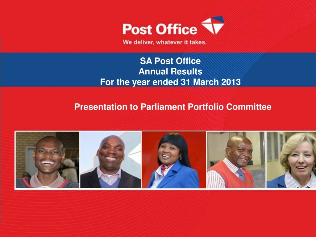 sa post office annual results for the year ended