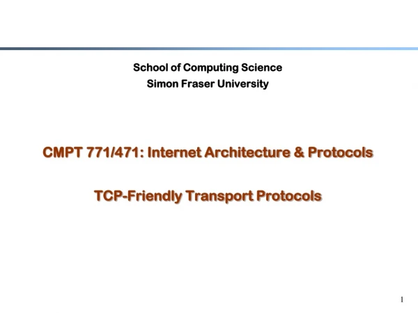 School of Computing Science Simon Fraser University