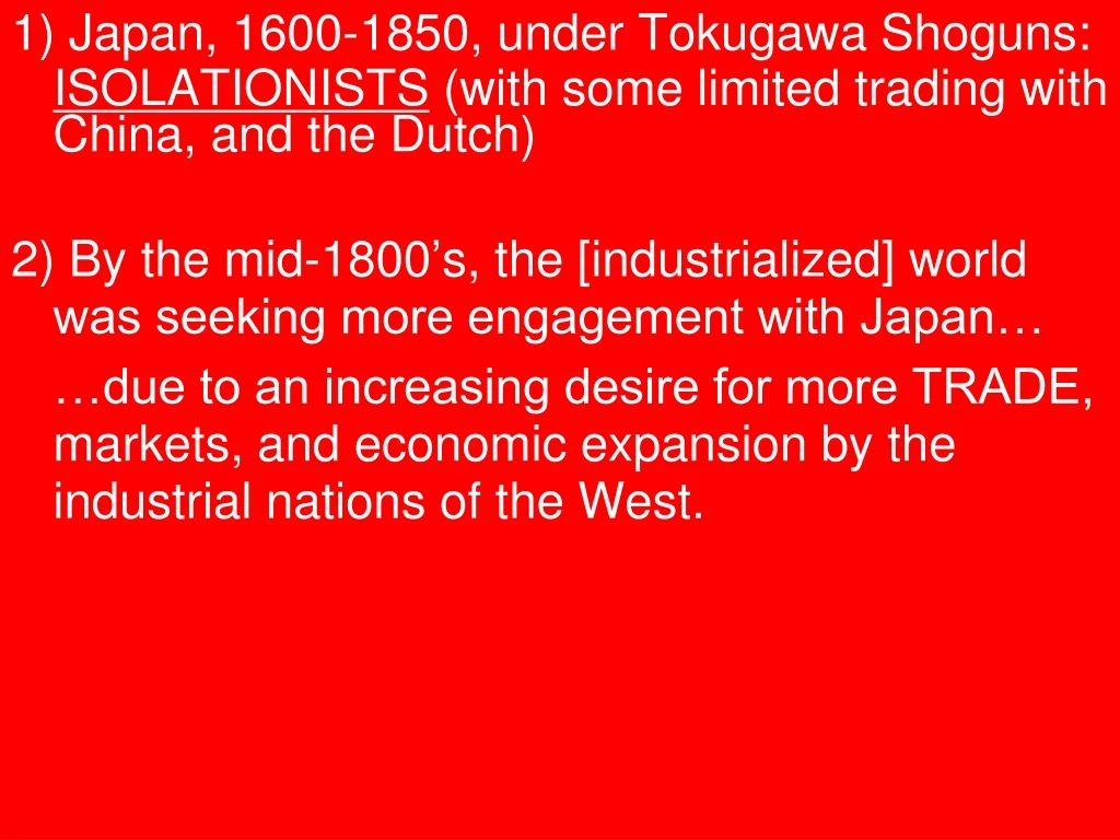1 japan 1600 1850 under tokugawa shoguns
