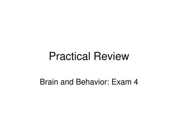 Practical Review