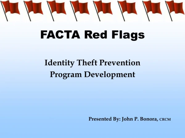 FACTA Red Flags