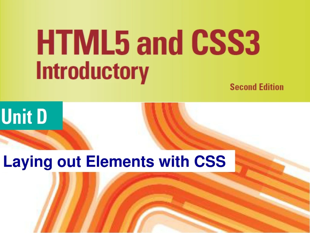 laying out elements with css