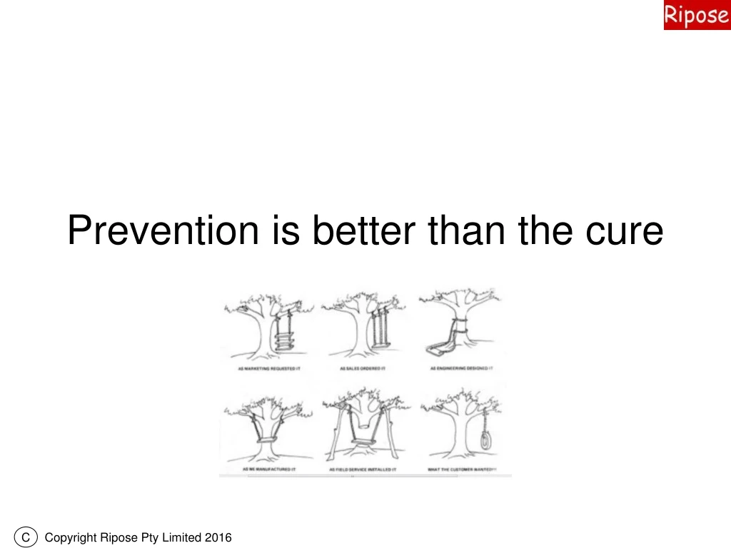prevention is better than the cure