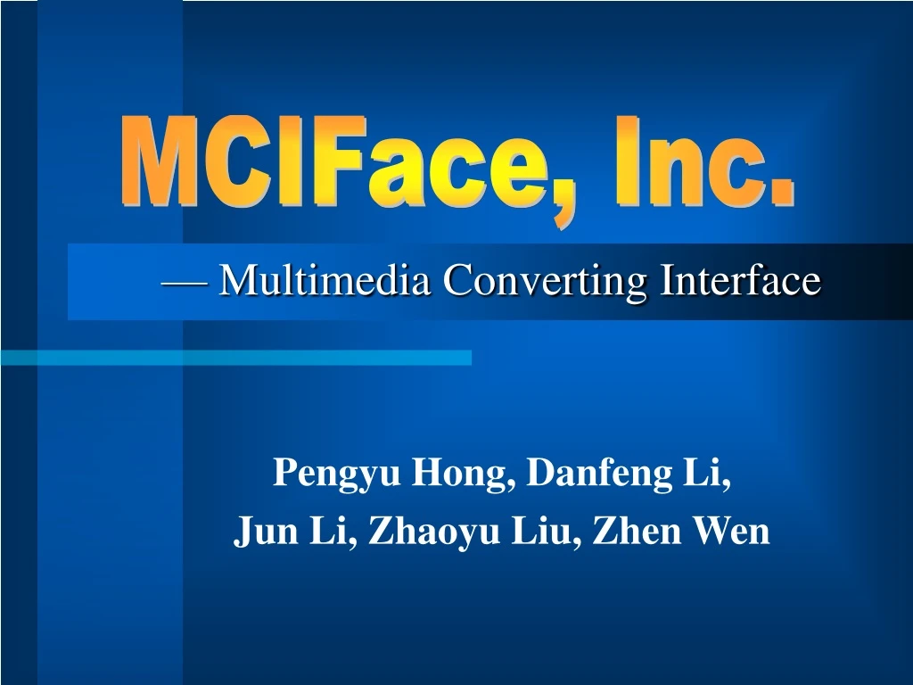 multimedia converting interface