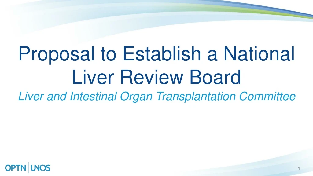 proposal to establish a national liver review board