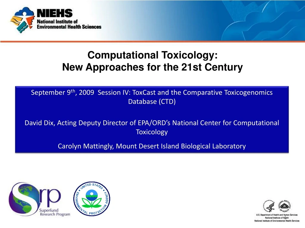 computational toxicology new approaches