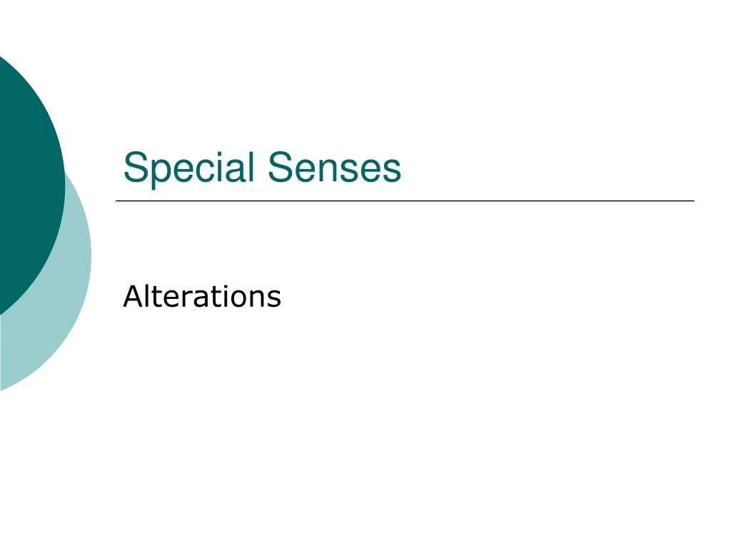 special senses