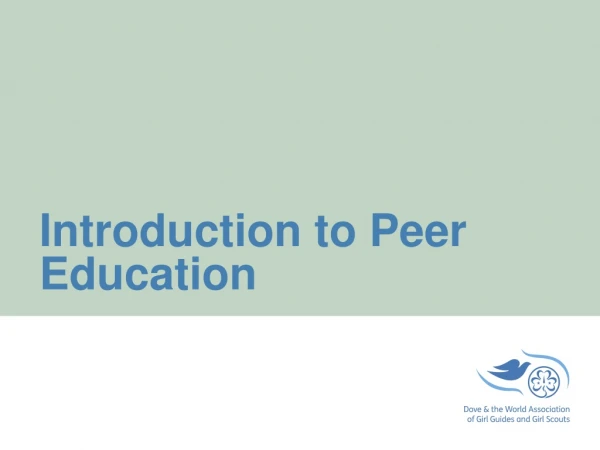 Introduction to Peer Education