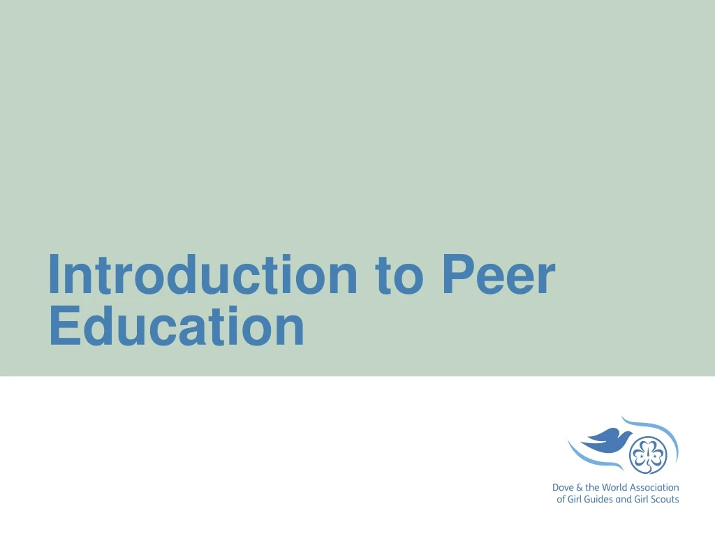 introduction to peer education